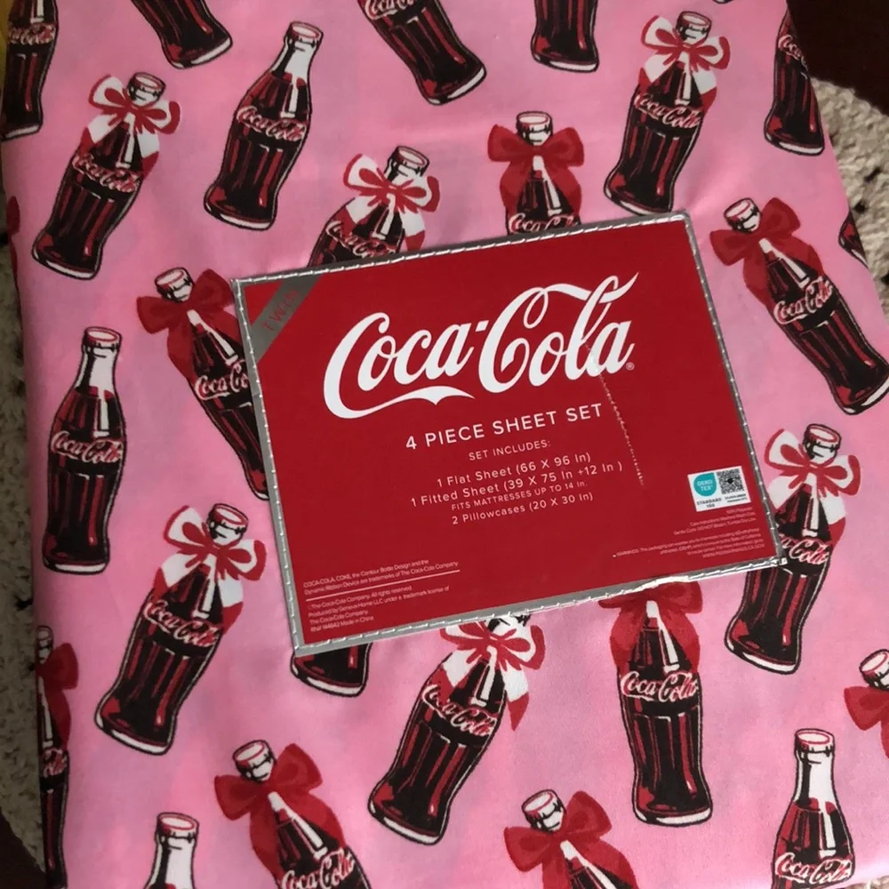 Coca Cola Coke TWIN Sheet Set